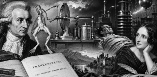 Galvani, Frankenstein y la electricidad de la vida «De la electricidad animal de Galvani al Frankenstein de Mary Shelley. Ilustración conceptual sobre las relaciones entre ciencia y literatura».