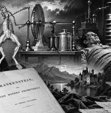 Galvani, Frankenstein y la electricidad de la vida «De la electricidad animal de Galvani al Frankenstein de Mary Shelley. Ilustración conceptual sobre las relaciones entre ciencia y literatura».